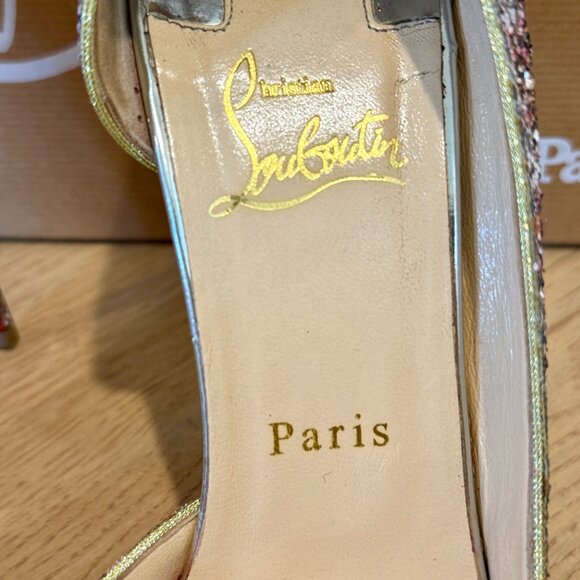 Christian Louboutin Demi You Glitter Pumps – Size 38.5 - Picture 9 of 11